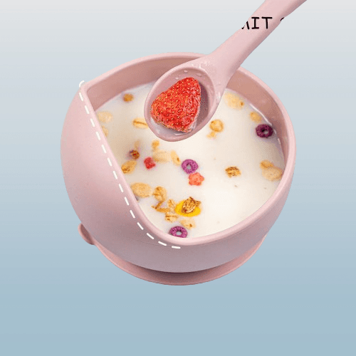 Juego de alimentacion de silicona para bebes