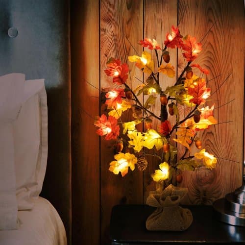 Arce de roble iluminado de 24pulgadas luz LED