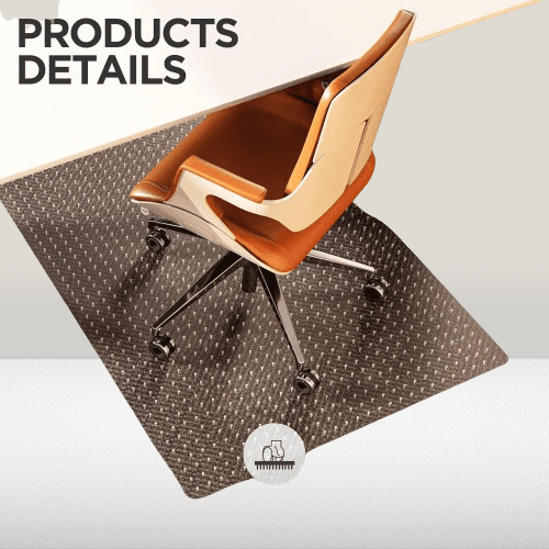 Tapete para silla para suelo de madera dura transparente.