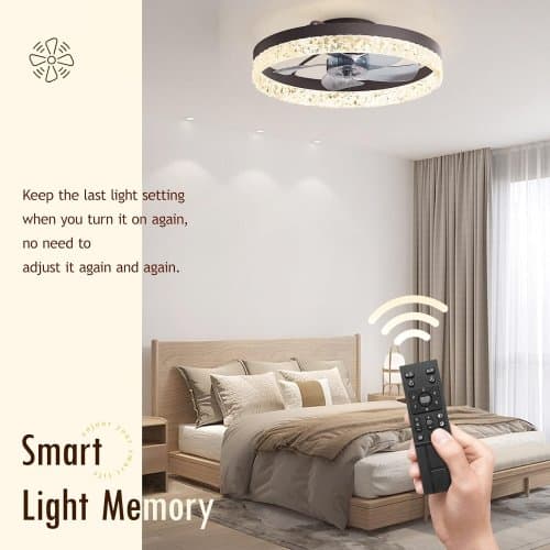 Ventilador de techo con control remoto de luces 60 pulgadas