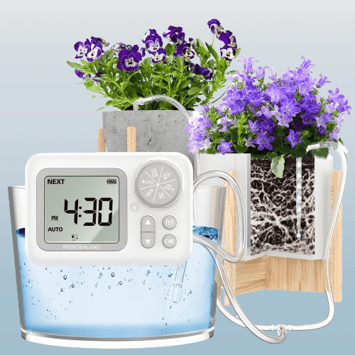 Kit automático de riego por goteo con temporizador de agua programable digital